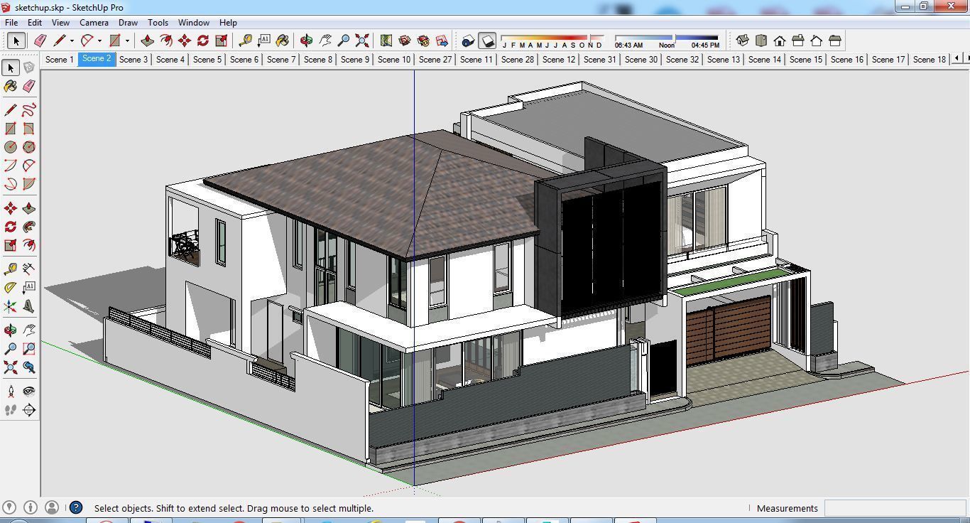 House Architectural Project 01 - The plan is empty 3D model_36