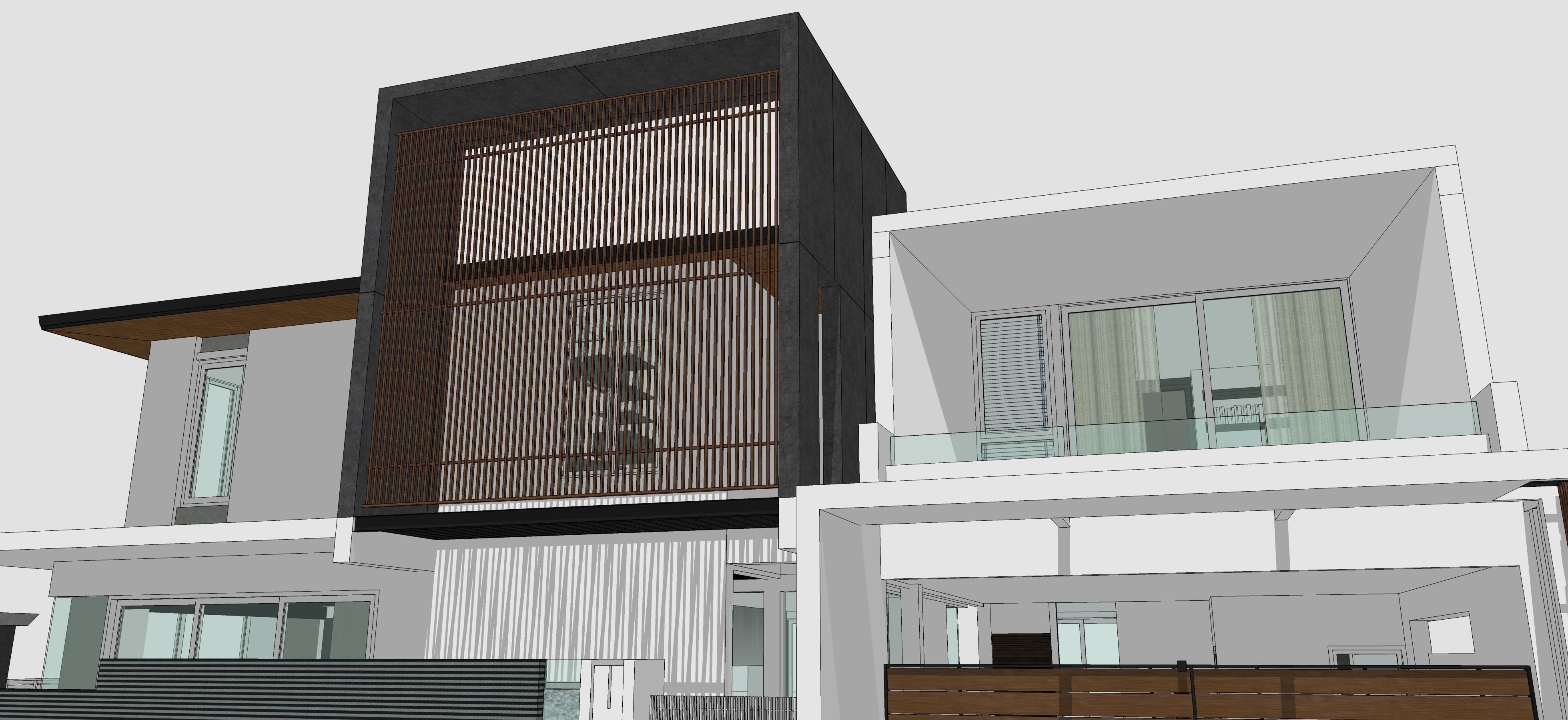 House Architectural Project 01 - The plan is empty 3D model_22