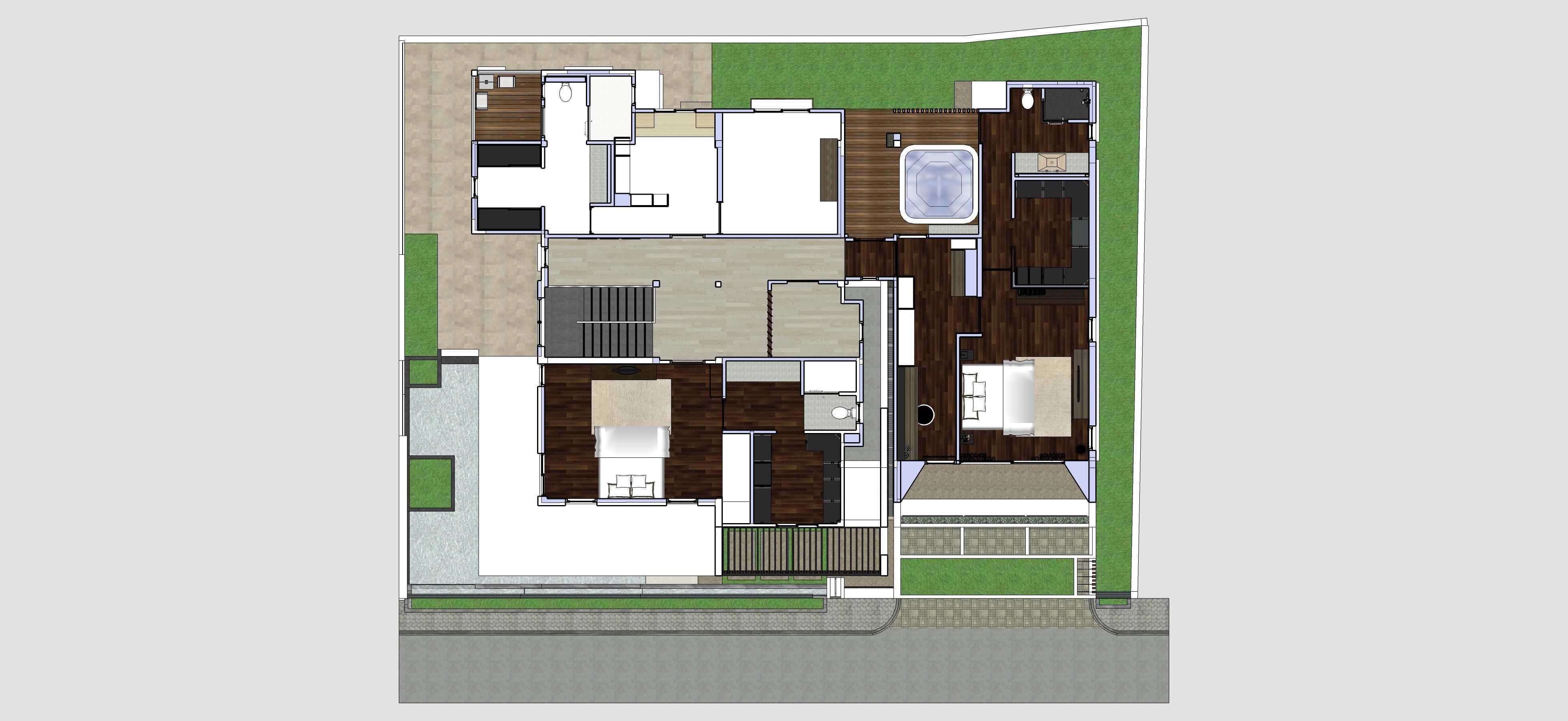House Architectural Project 01 - The plan is empty 3D model_14