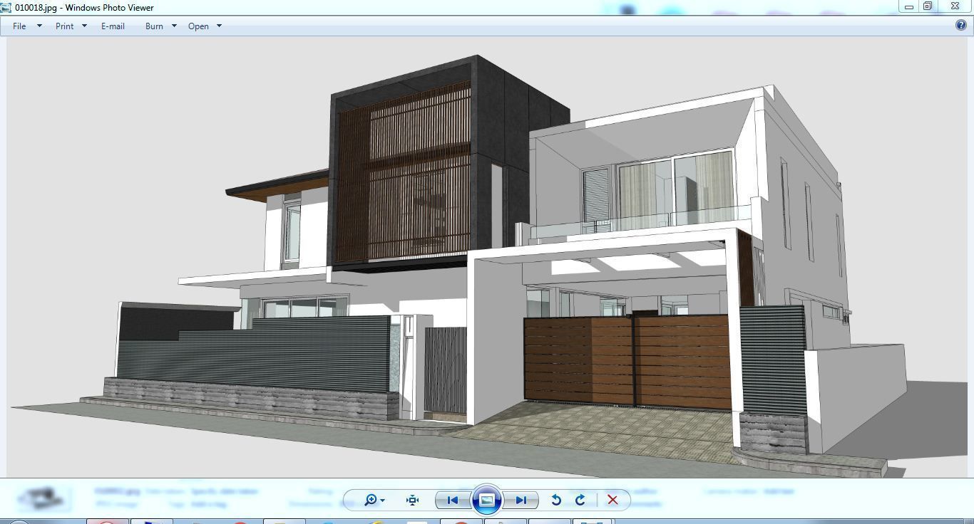 House Architectural Project 01 - The plan is empty 3D model_40