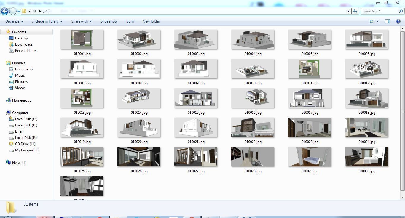 House Architectural Project 01 - The plan is empty 3D model_34