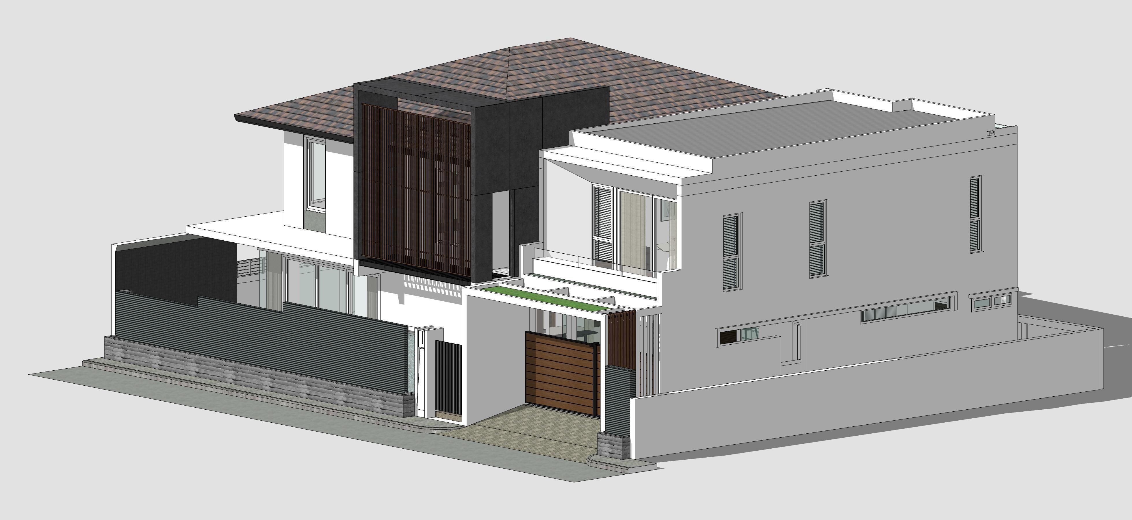 House Architectural Project 01 - The plan is empty 3D model_6