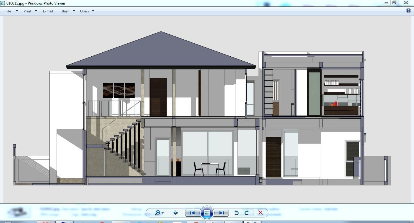 House Architectural Project 01 - The plan is empty 3D model_39