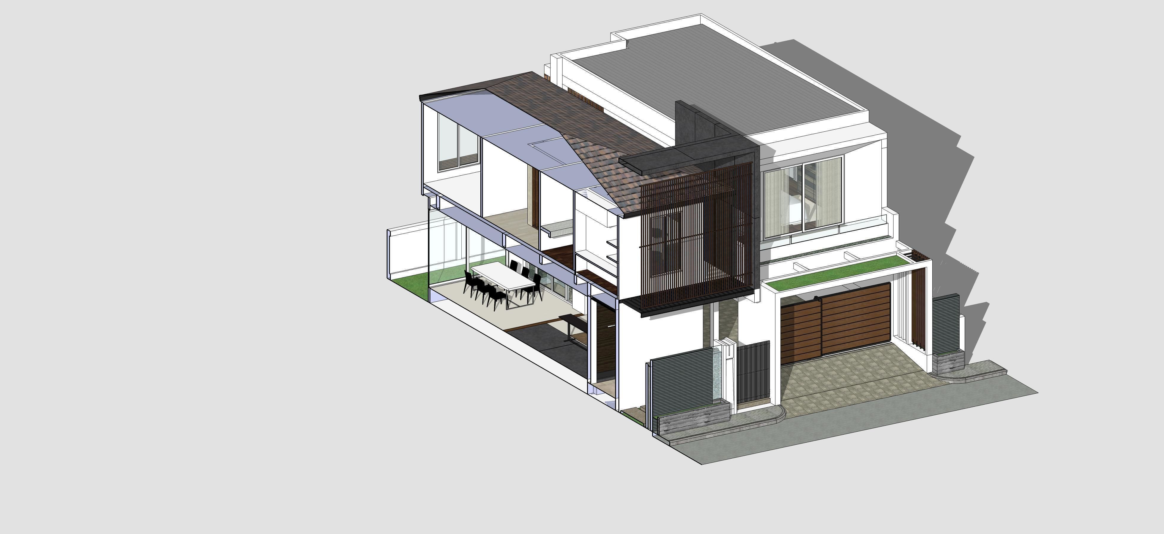 House Architectural Project 01 - The plan is empty 3D model_17