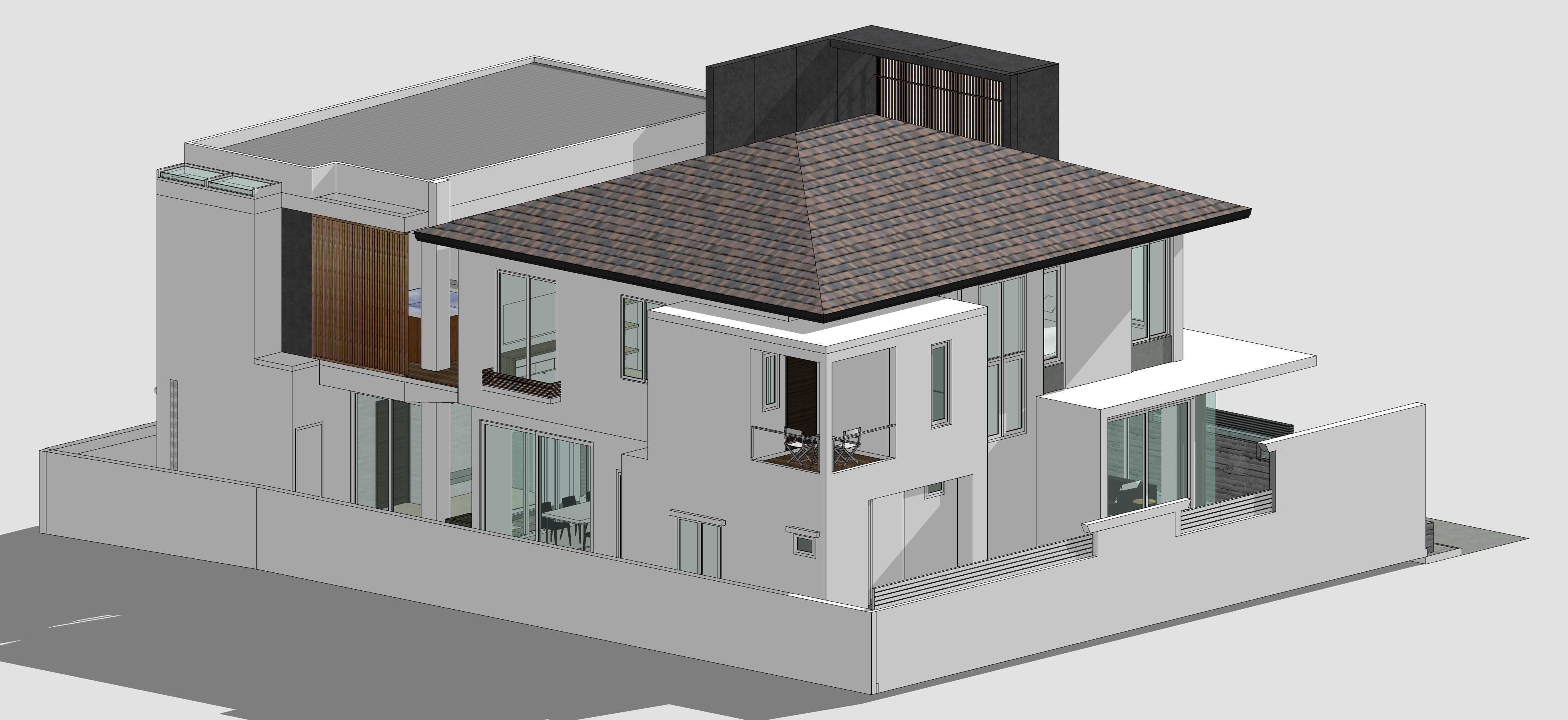 House Architectural Project 01 - The plan is empty 3D model_4