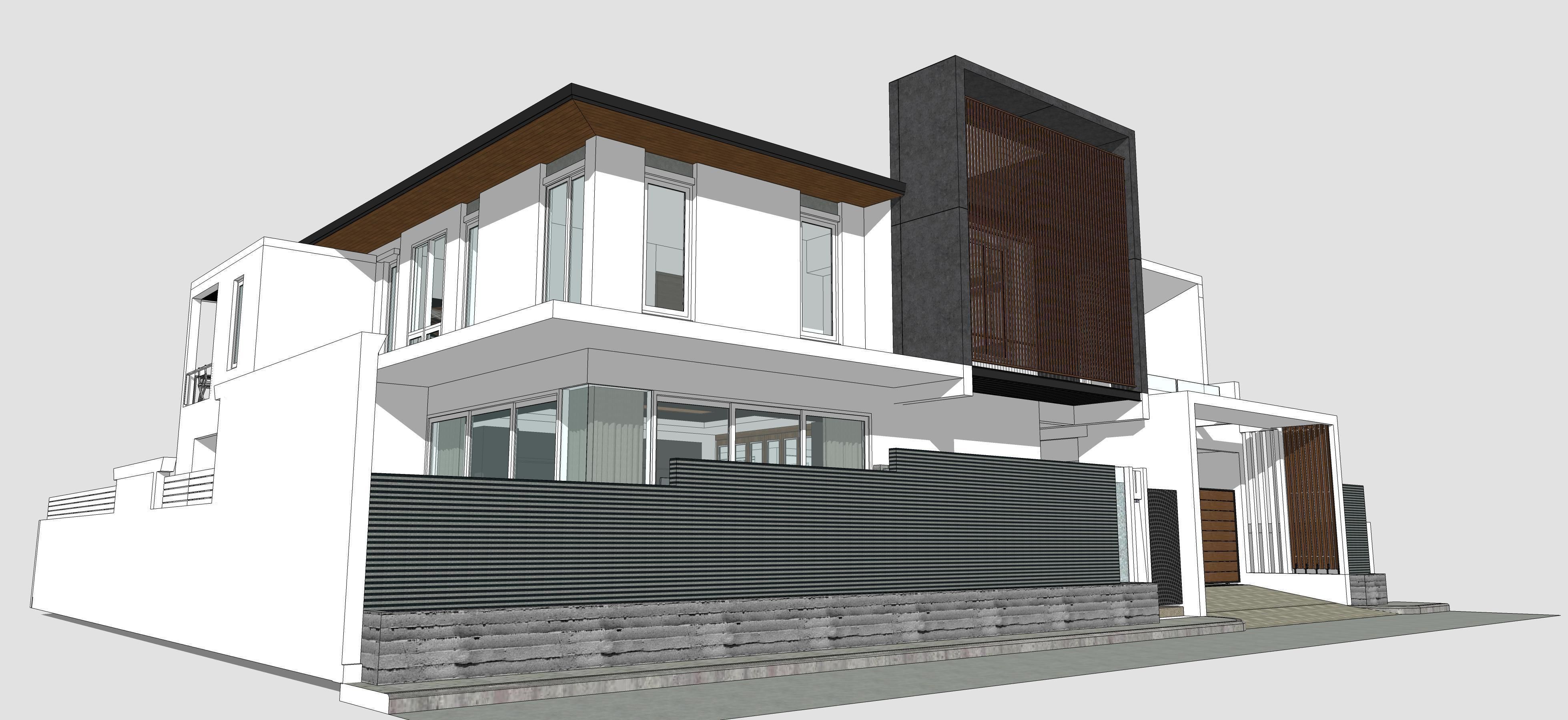 House Architectural Project 01 - The plan is empty 3D model_19