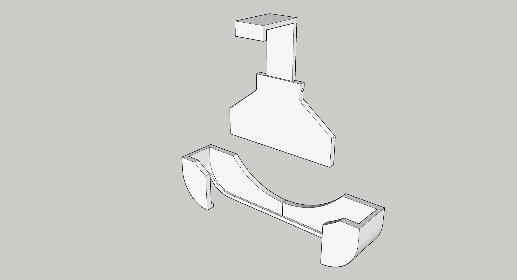 Apple  Mini PC Monitor Mounting Holder 3D print model_4