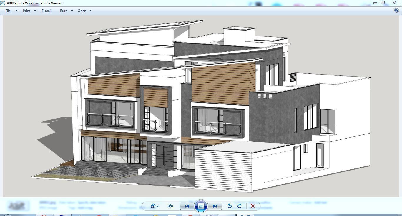 House Architectural Project 03 - The plan is empty 3D model_27