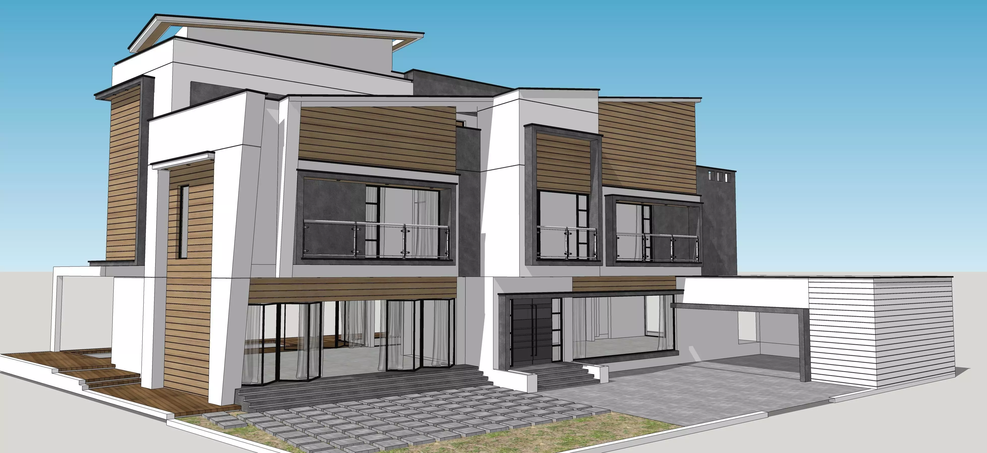 House Architectural Project 03 - The plan is empty 3D model_0