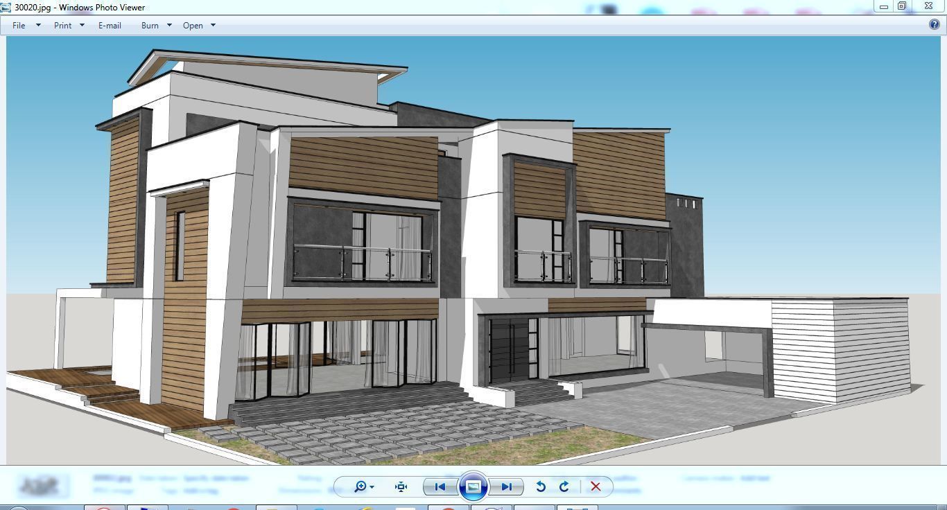 House Architectural Project 03 - The plan is empty 3D model_26