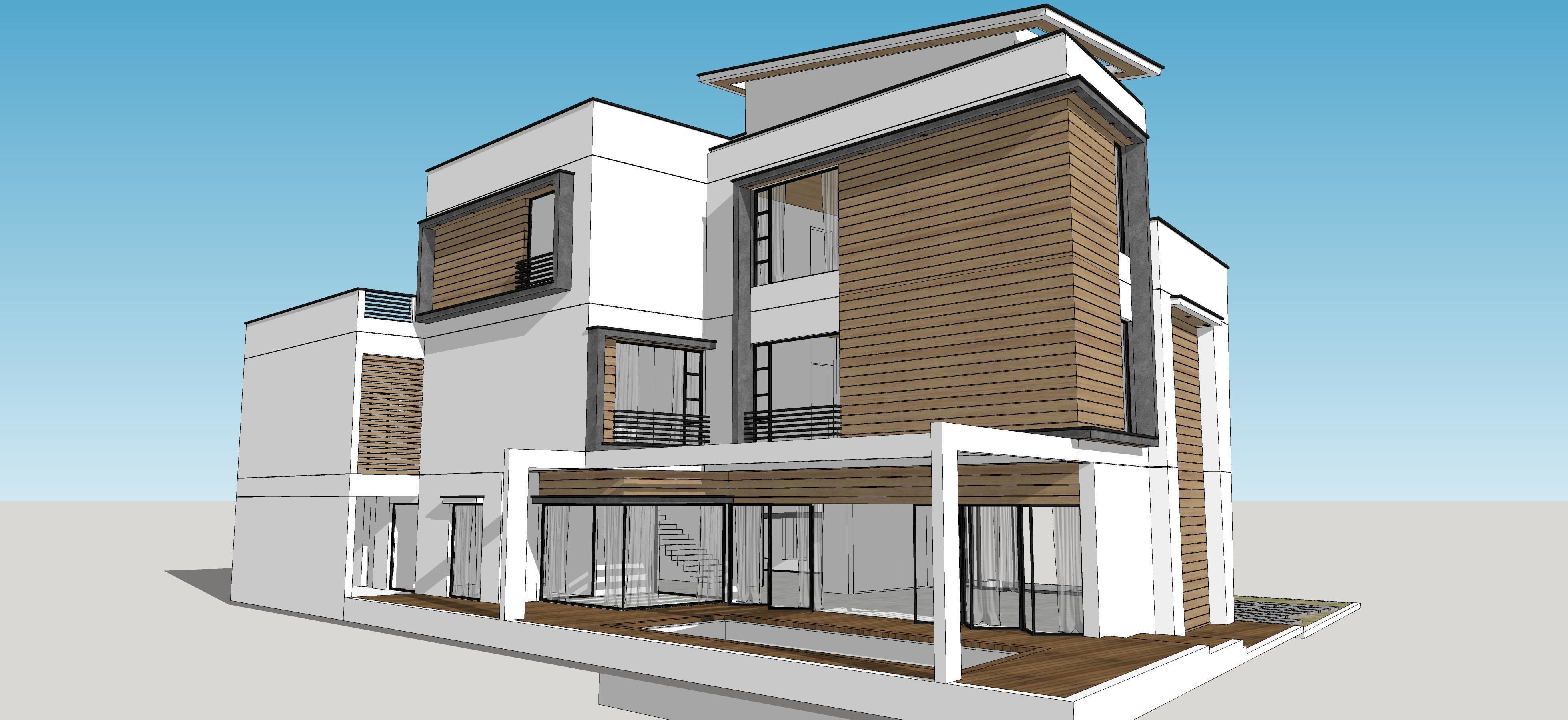 House Architectural Project 03 - The plan is empty 3D model_14