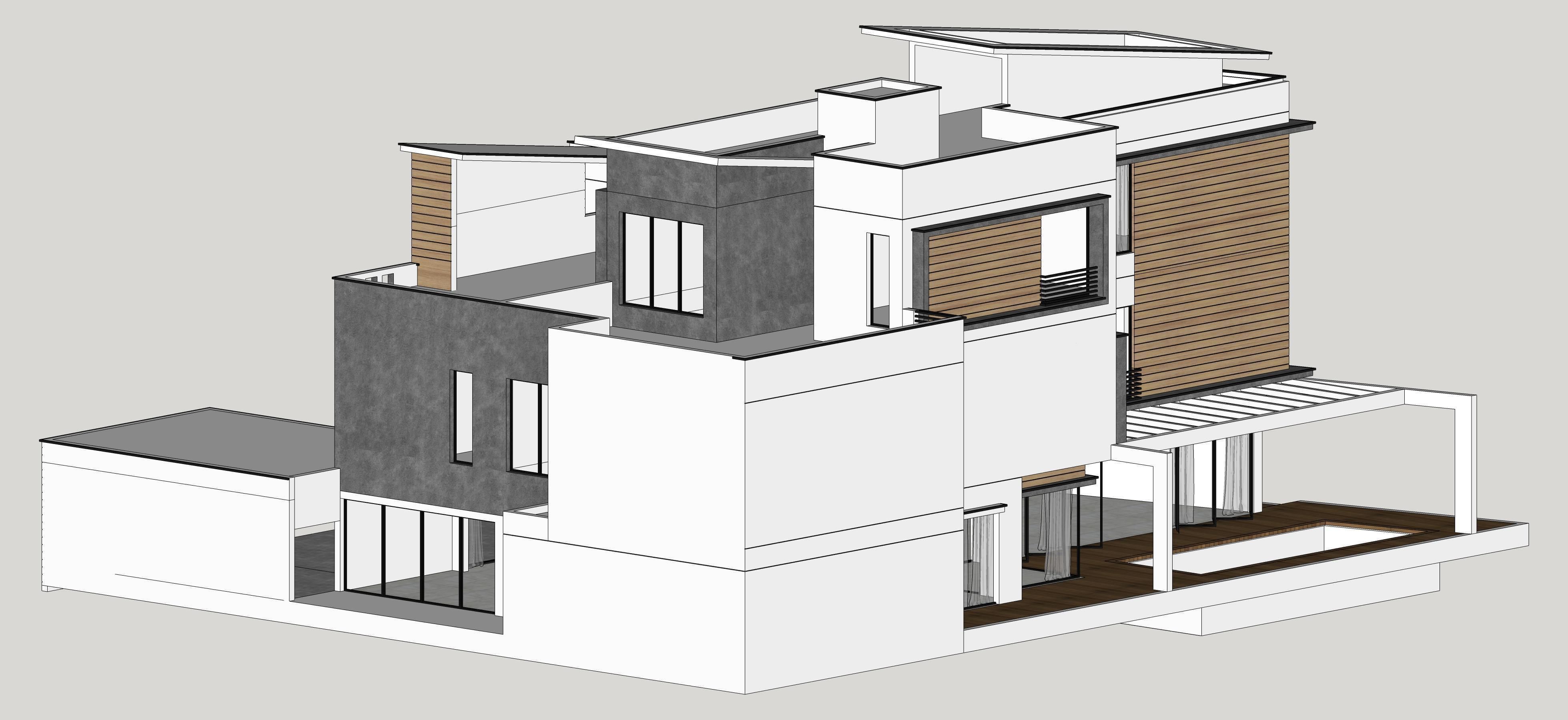 House Architectural Project 03 - The plan is empty 3D model_5