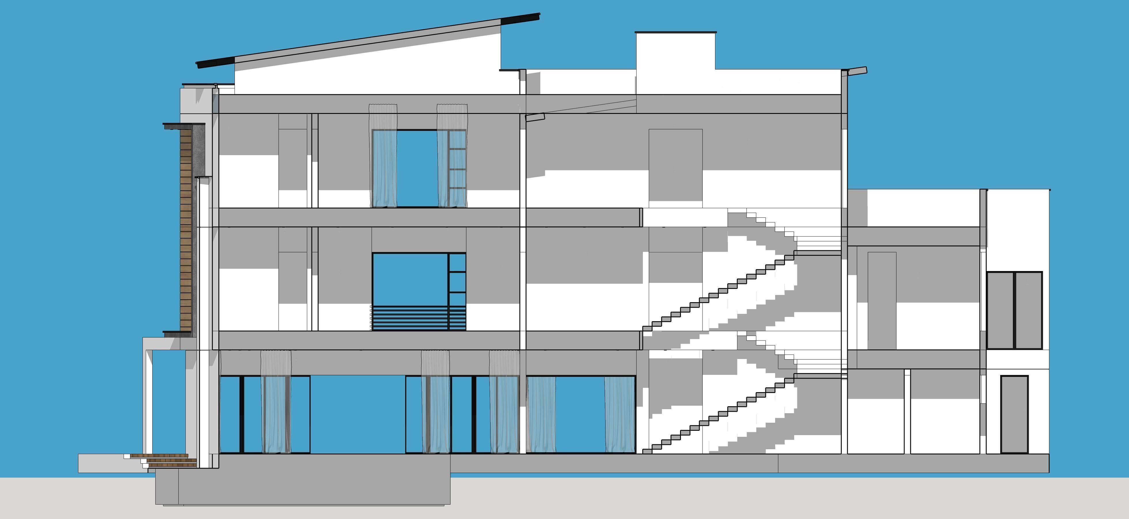House Architectural Project 03 - The plan is empty 3D model_11