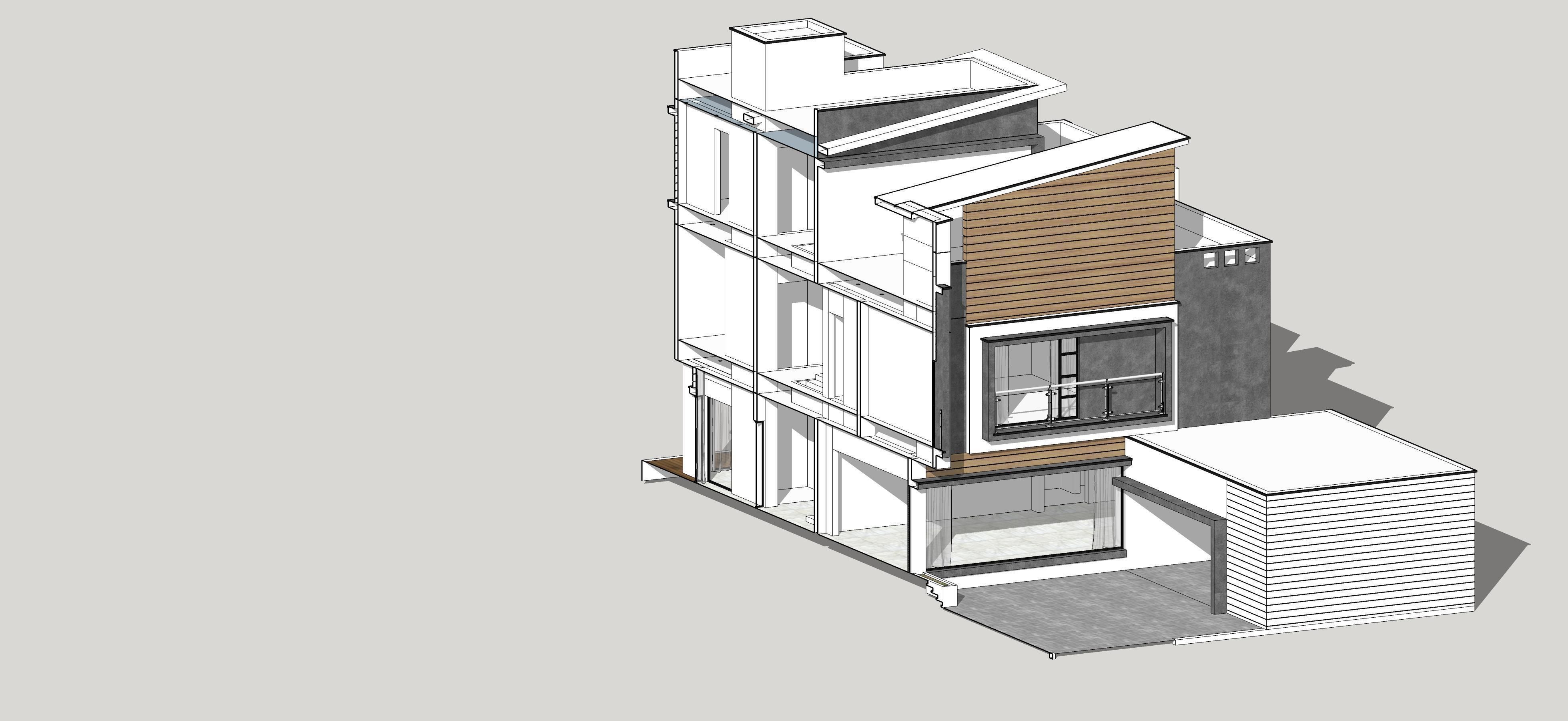 House Architectural Project 03 - The plan is empty 3D model_12