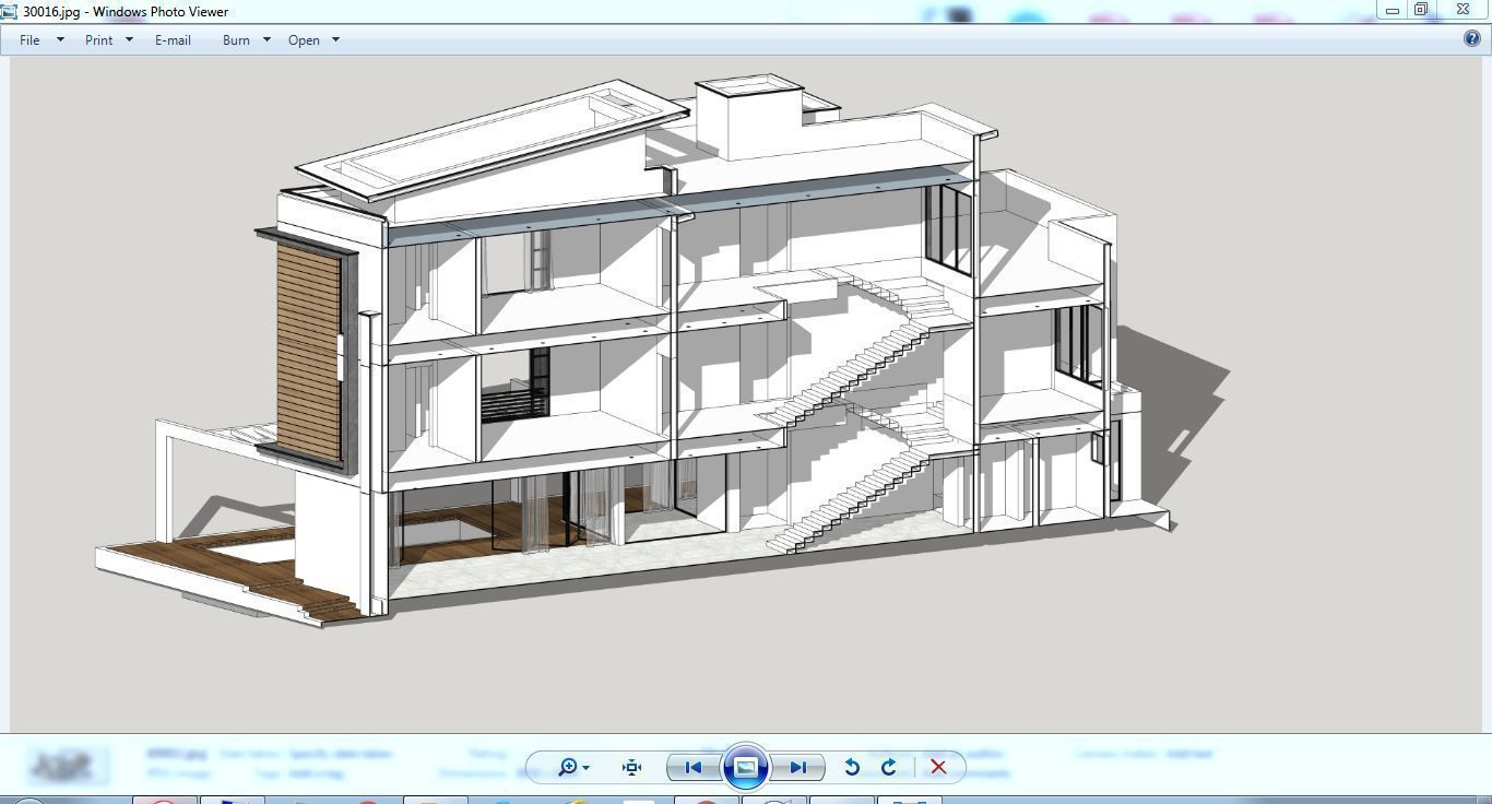 House Architectural Project 03 - The plan is empty 3D model_29