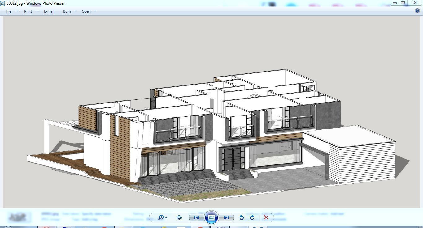 House Architectural Project 03 - The plan is empty 3D model_32