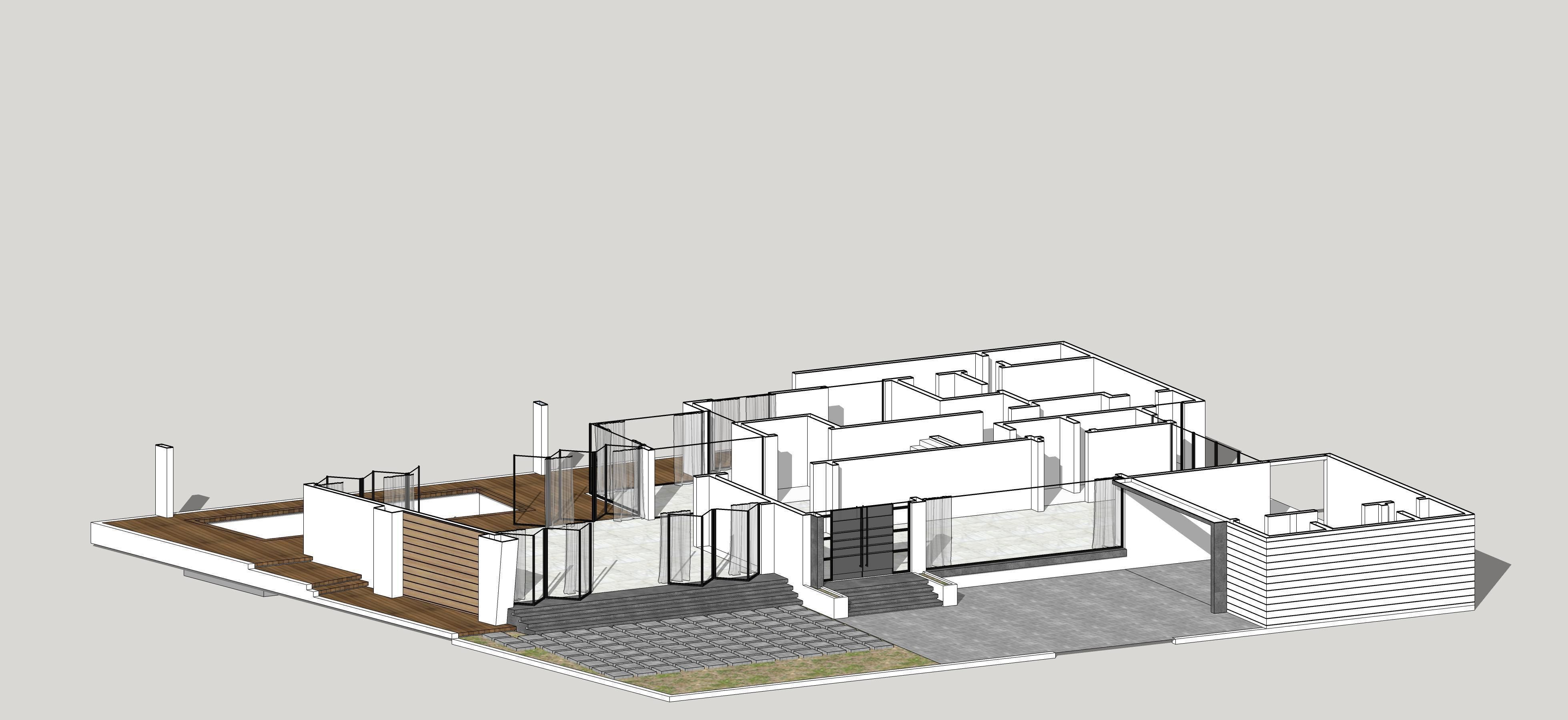 House Architectural Project 03 - The plan is empty 3D model_15
