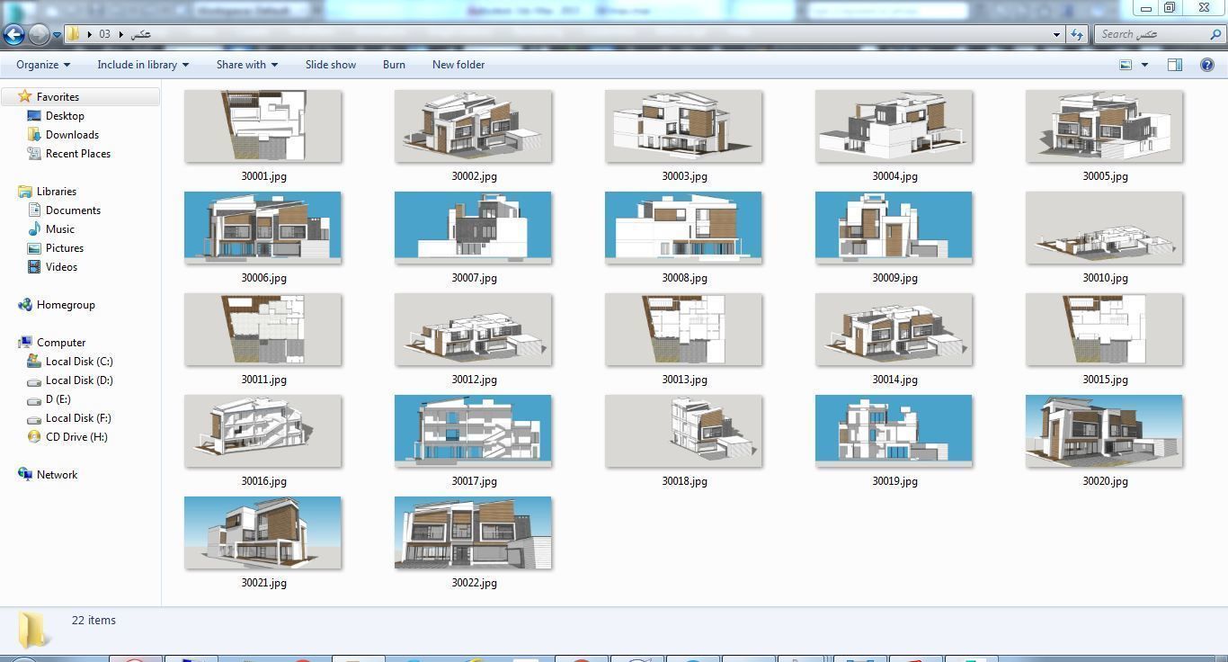 House Architectural Project 03 - The plan is empty 3D model_22