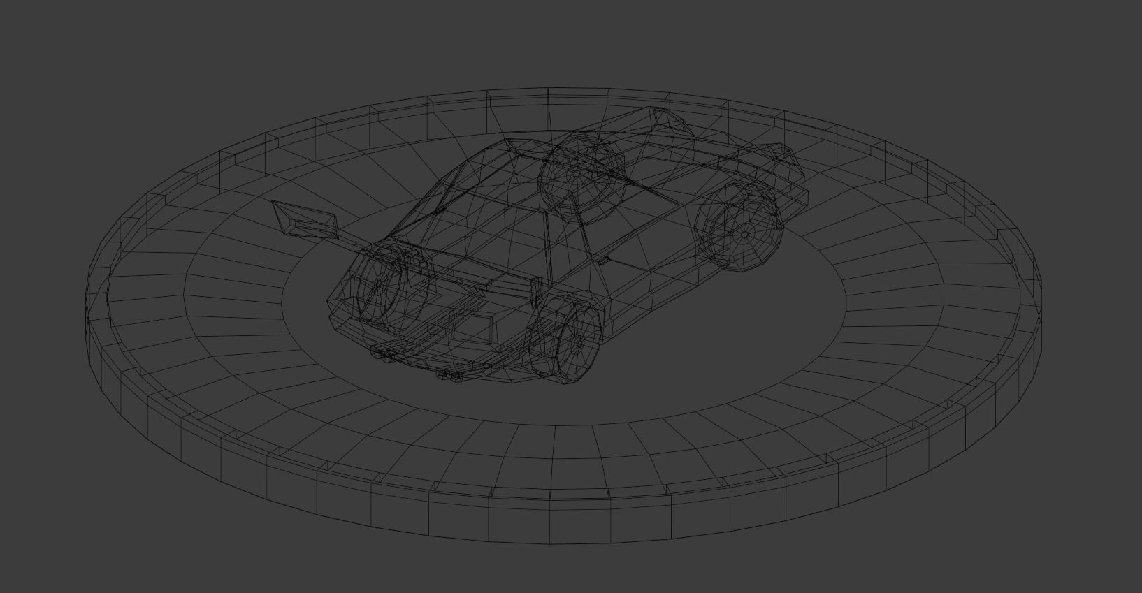 LowPoly Sport Car Free low-poly 3D model_5