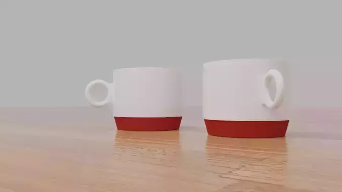 Free Low and High Poly 3d Mug