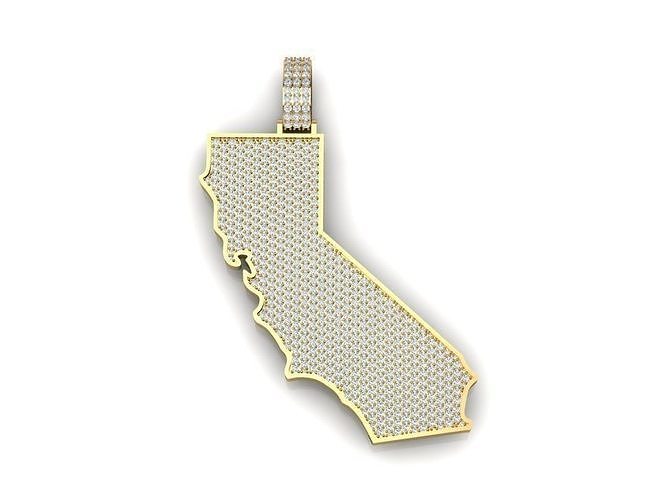 California map  3D print model