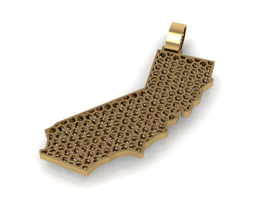 California map 3D print model_3