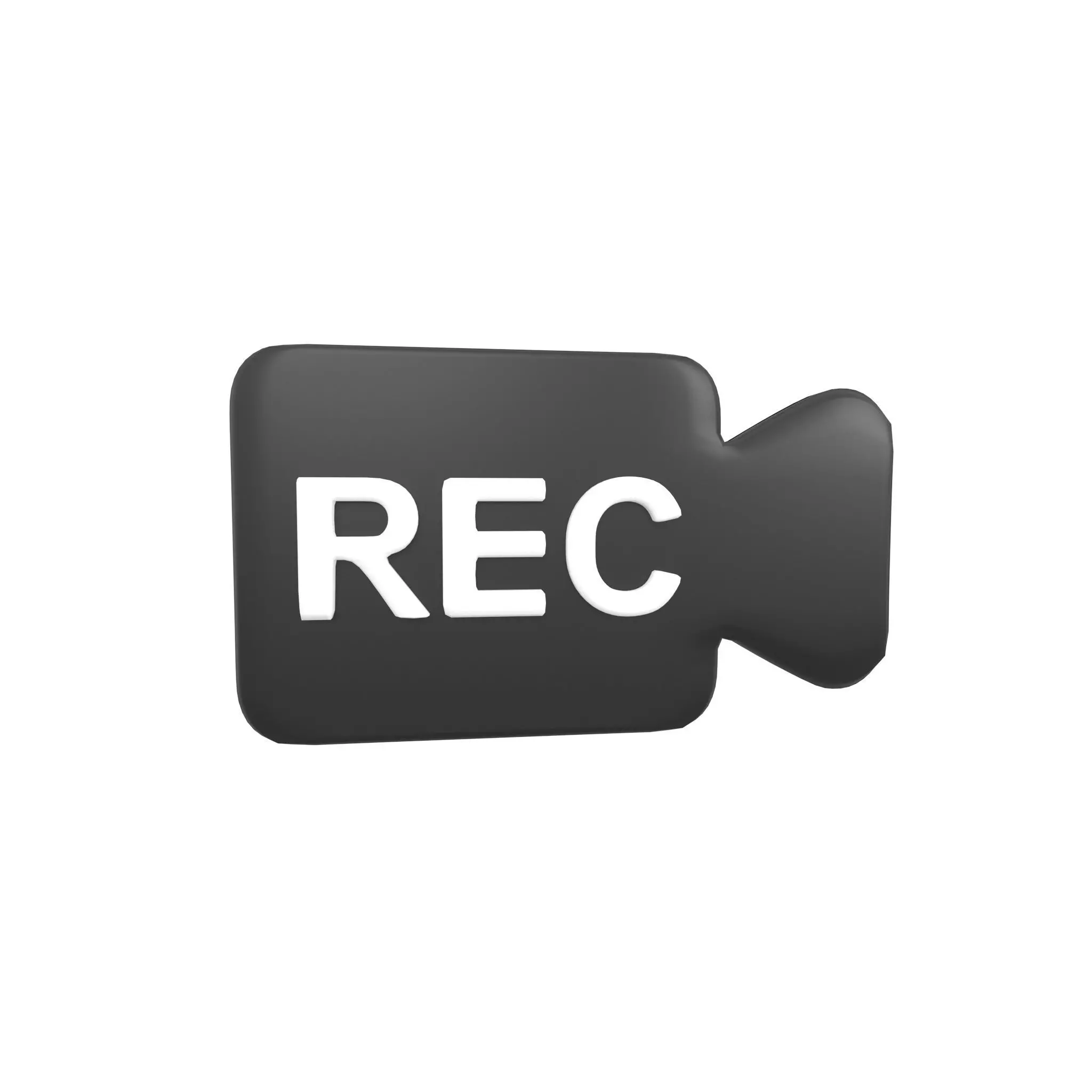 REC Symbol v10 001 Low-poly 3D model_0