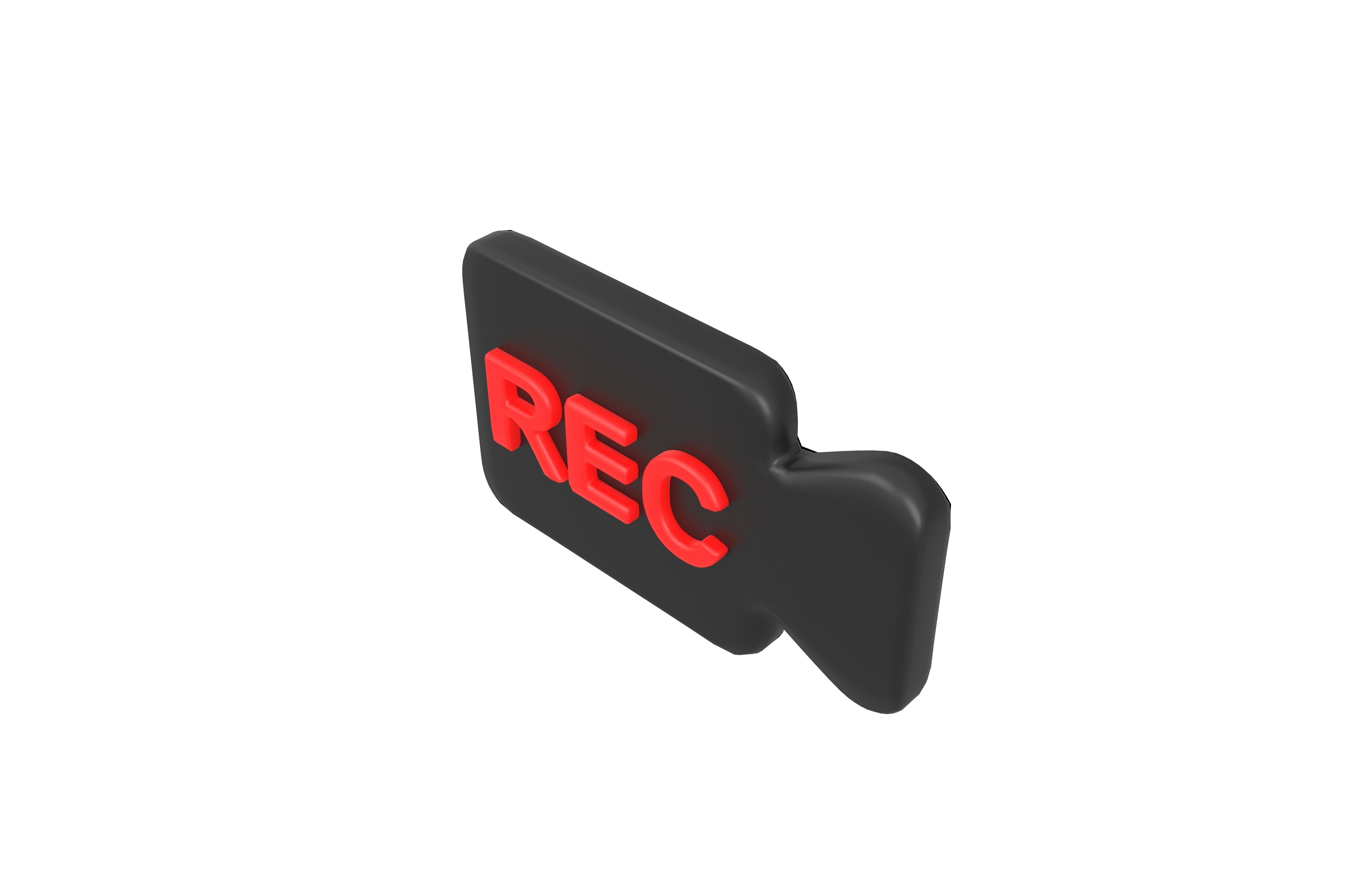 REC Symbol v10 002 Low-poly 3D model_1