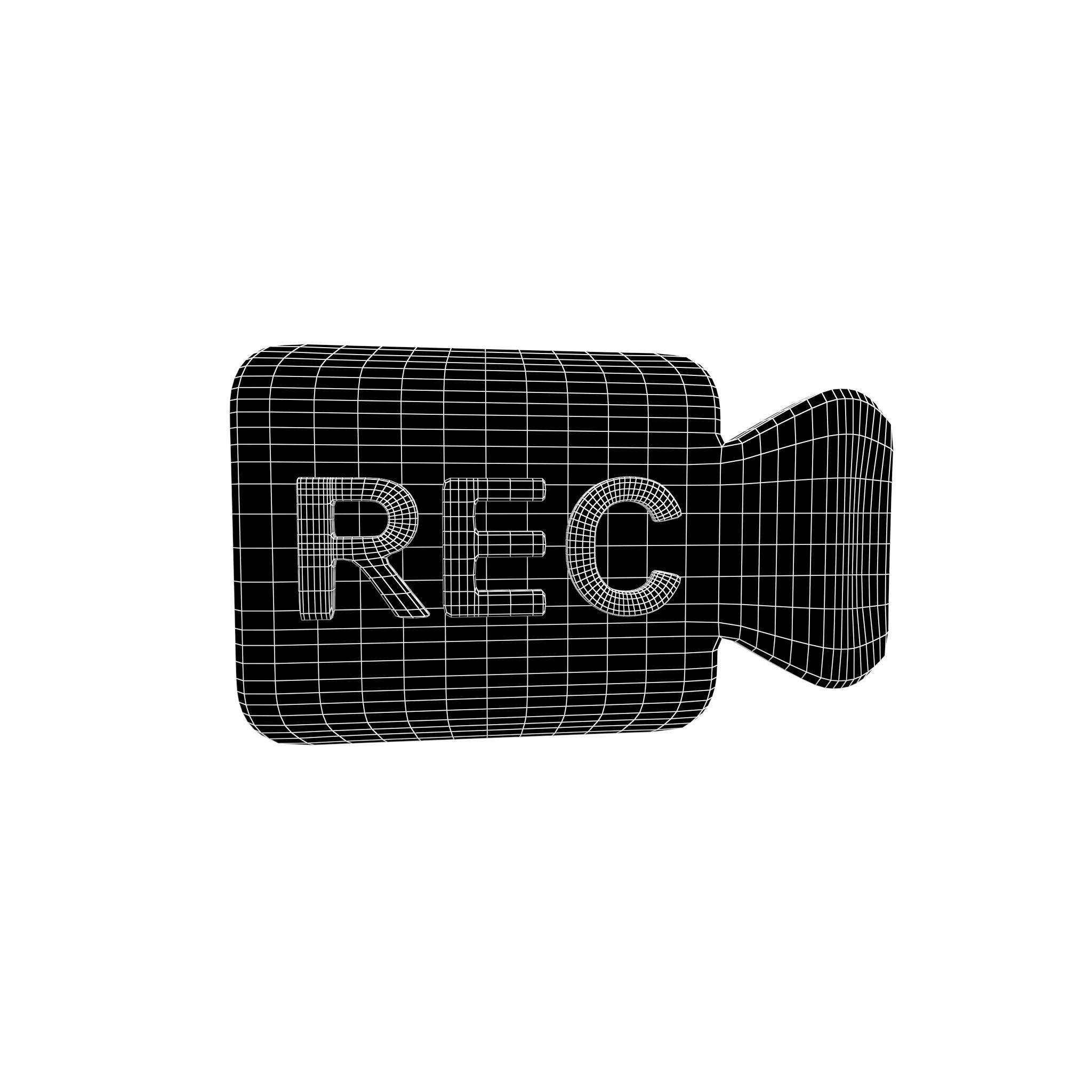 REC Symbol v10 003 Low-poly 3D model_5
