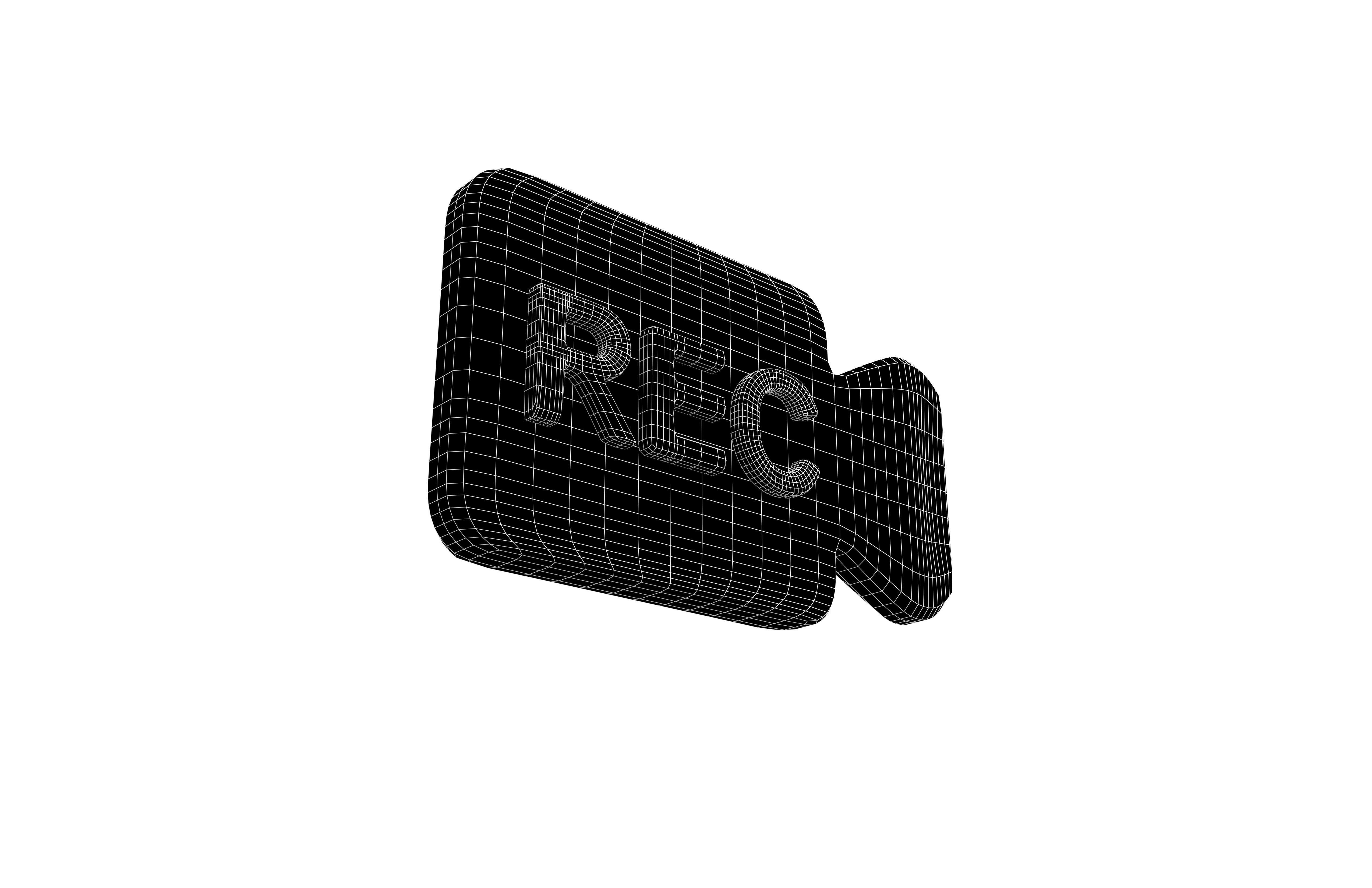 REC Symbol v10 003 Low-poly 3D model_7