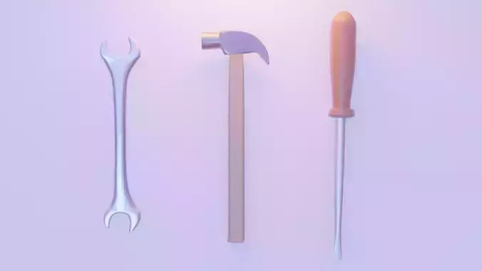 Simple Tools pack 3D model