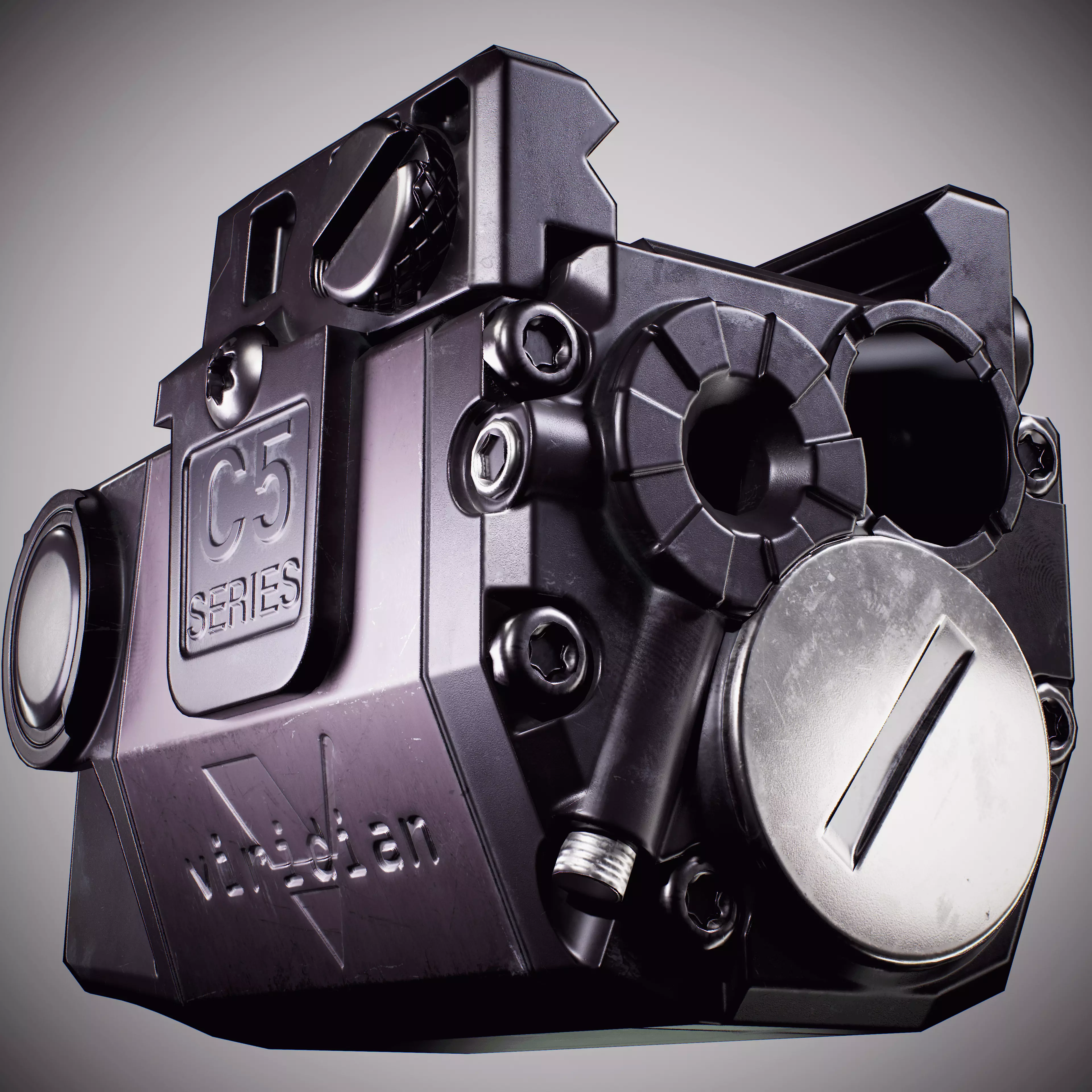 Viridian C5L Universal Green Laser Sight and Tac Light Low-poly 3D model_0