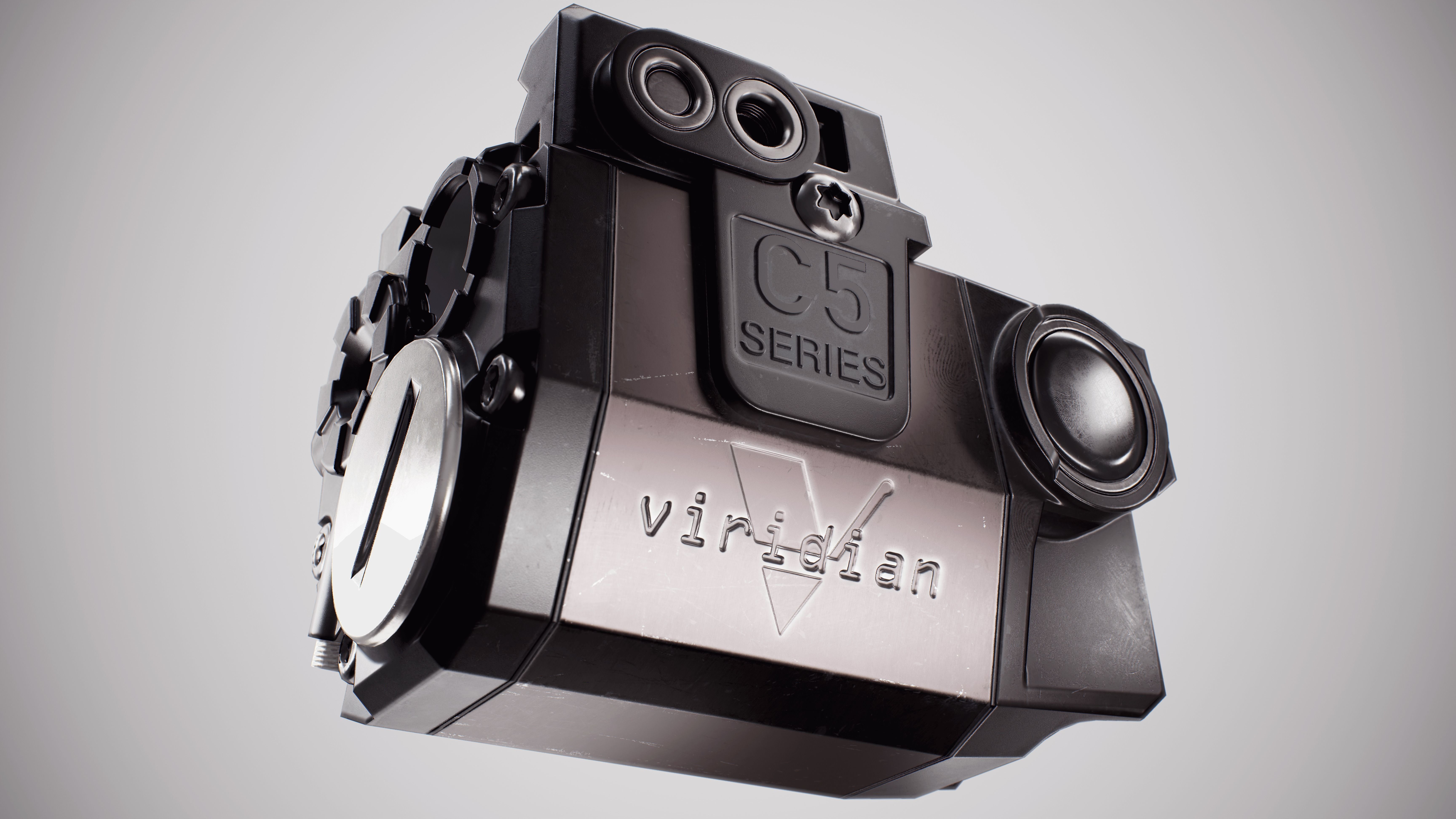 Viridian C5L Universal Green Laser Sight and Tac Light Low-poly 3D model_4