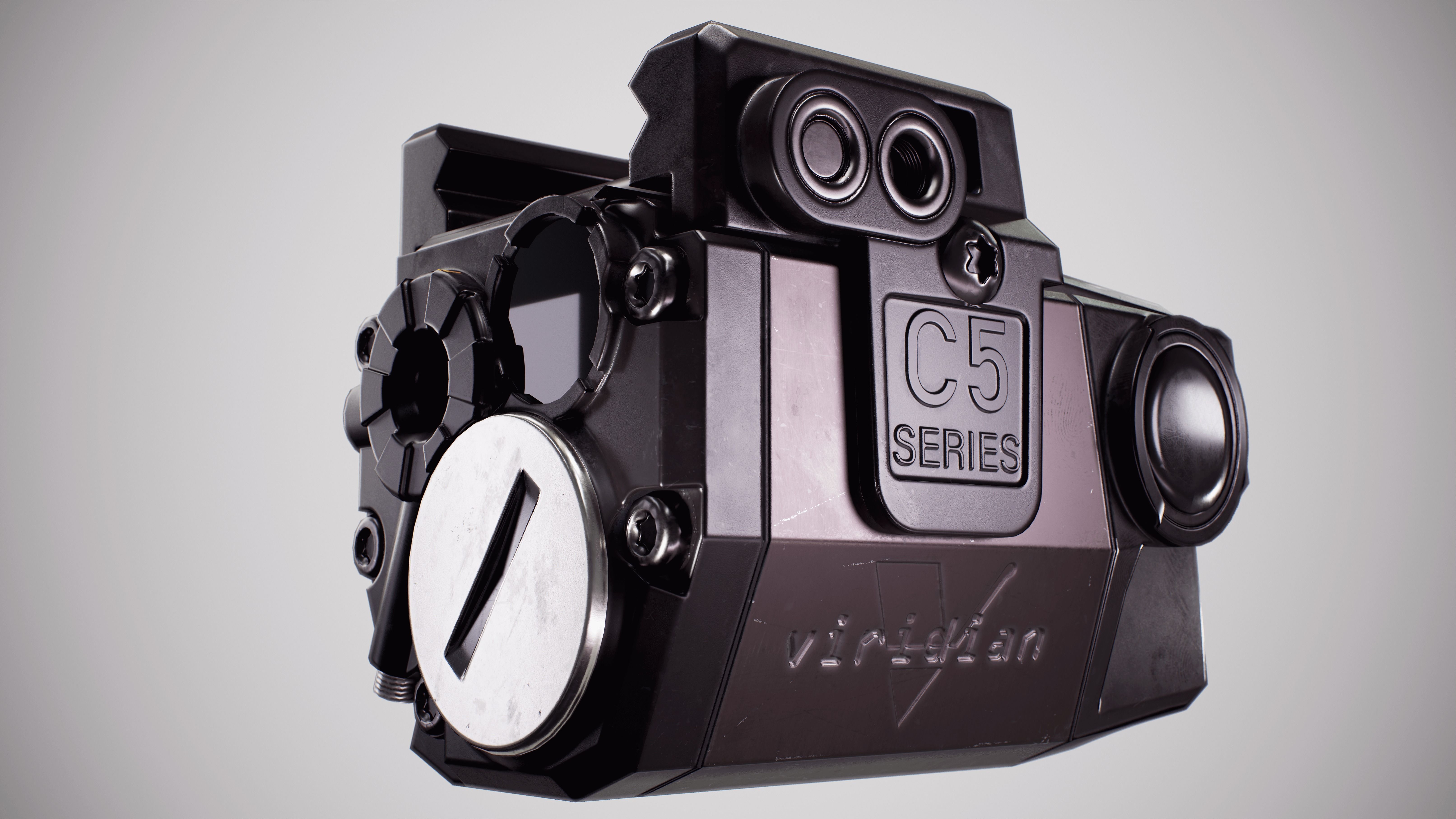 Viridian C5L Universal Green Laser Sight and Tac Light Low-poly 3D model_2