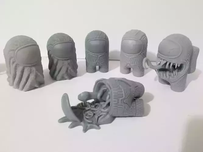 AMONG US - SET BUNDLE - 3D print Ready 3D print model