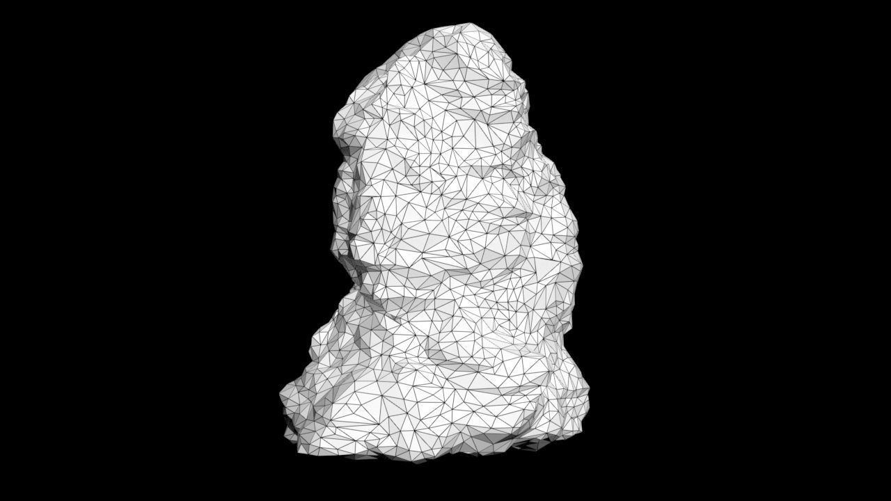 Low poly Sandstone Rock Modular 210131 Low-poly 3D model_35