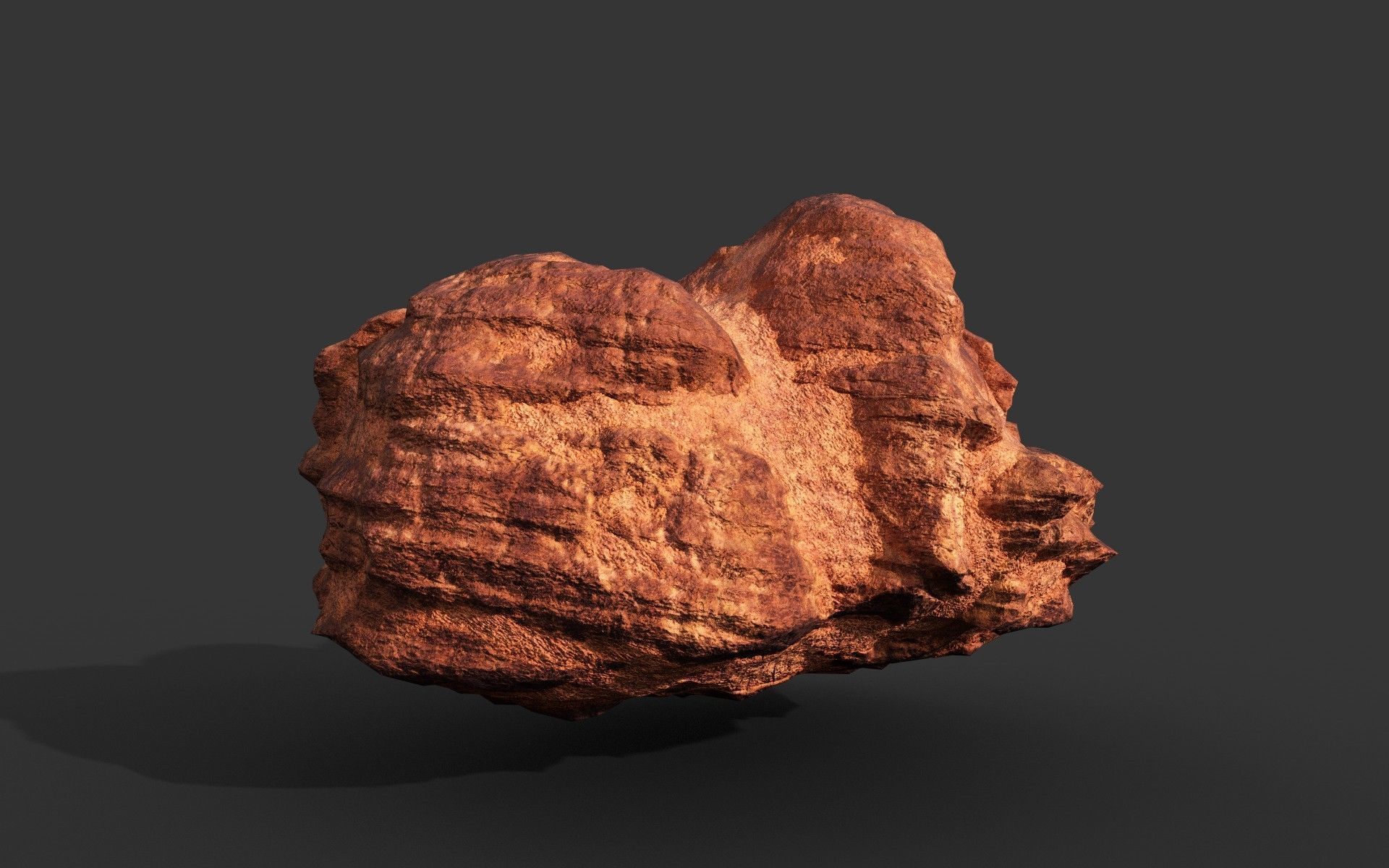 Low poly Sandstone Rock Modular 210131 Low-poly 3D model_28