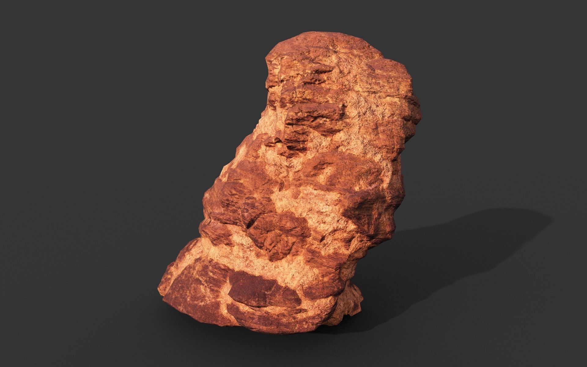 Low poly Sandstone Rock Modular 210131 Low-poly 3D model_37