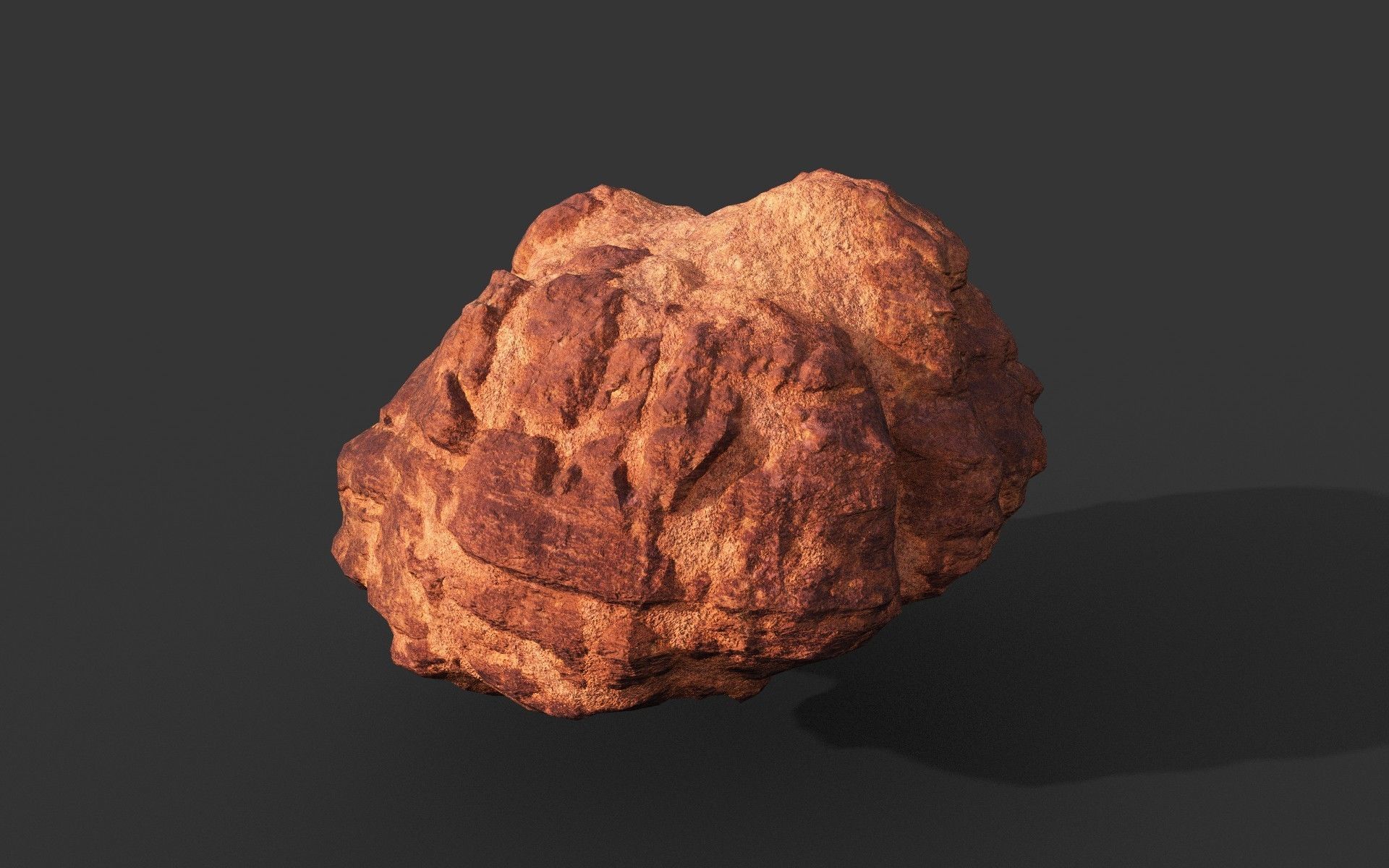 Low poly Sandstone Rock Modular 210131 Low-poly 3D model_23