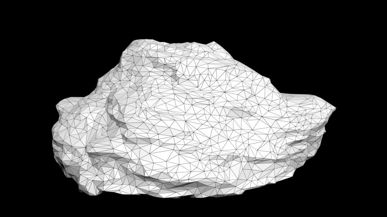 Low poly Sandstone Rock Modular 210131 Low-poly 3D model_10