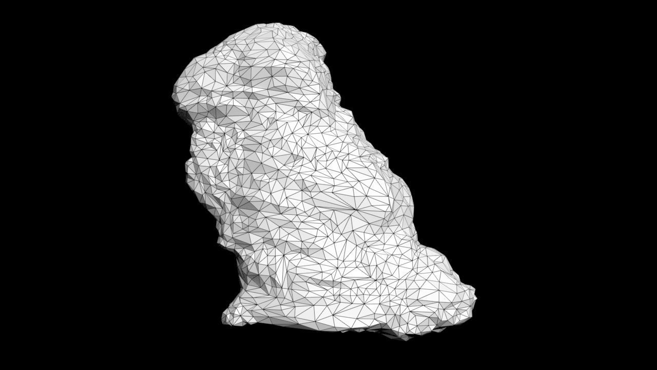 Low poly Sandstone Rock Modular 210131 Low-poly 3D model_40