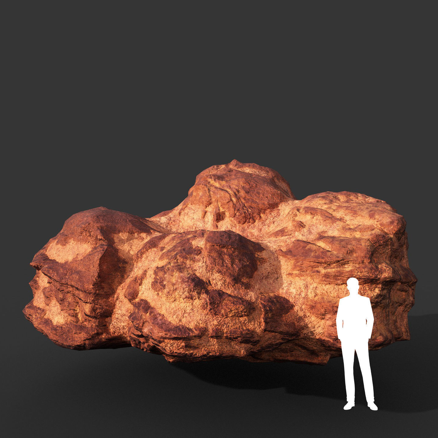 Low poly Sandstone Rock Modular 210131 Low-poly 3D model_26