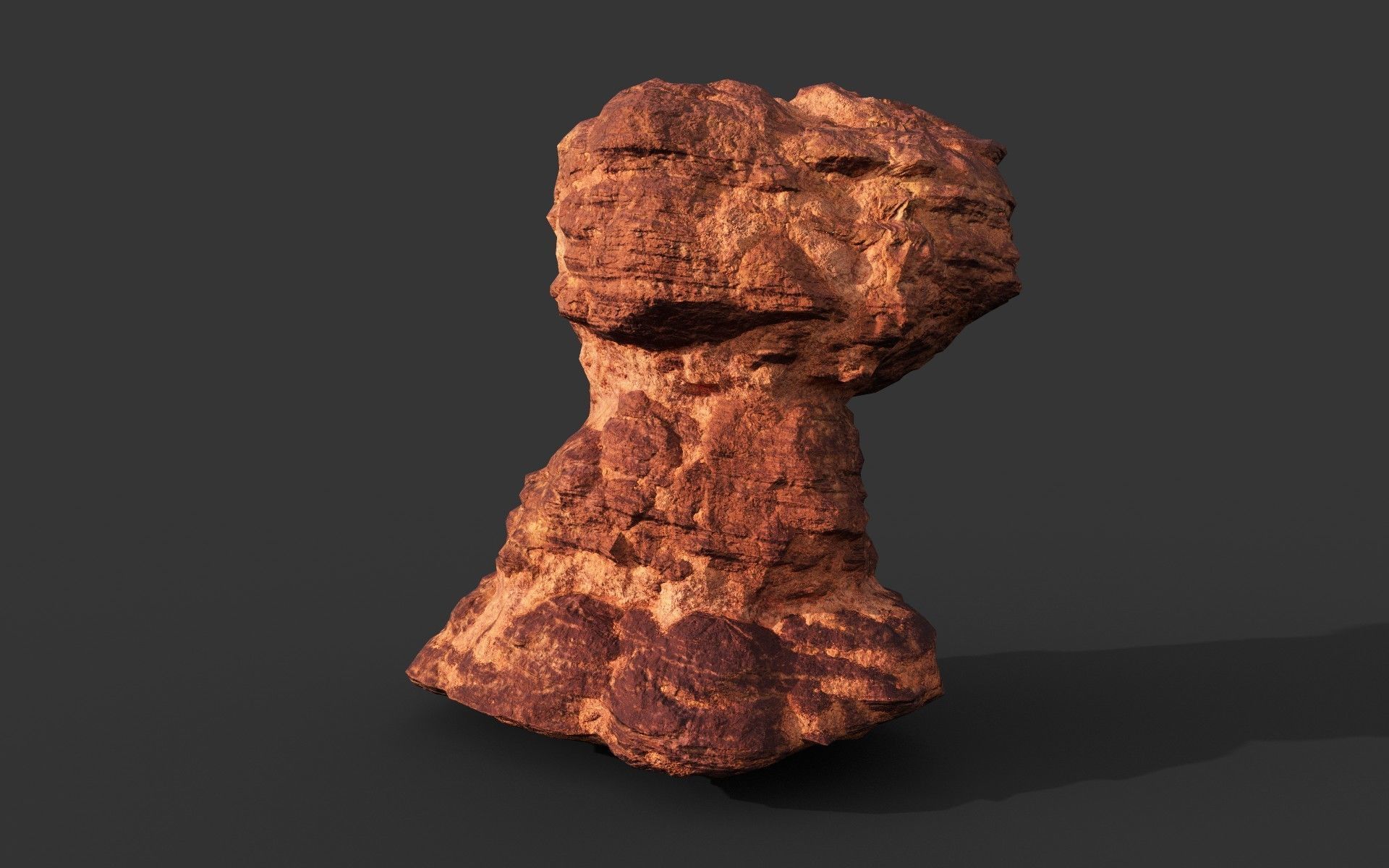 Low poly Sandstone Rock Modular 210131 Low-poly 3D model_47