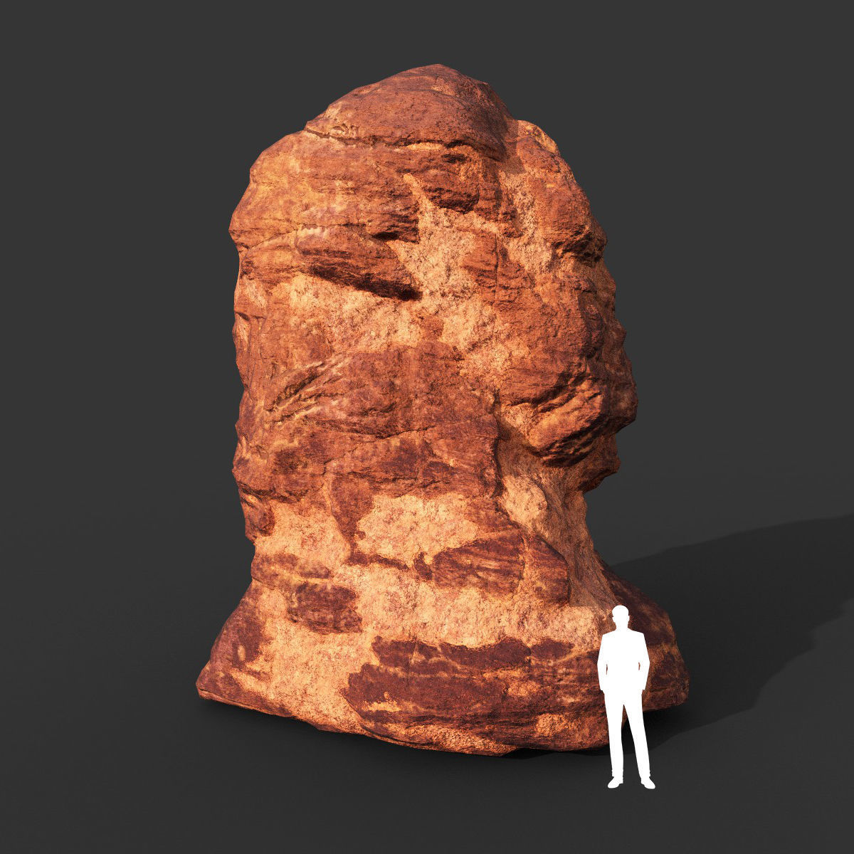Low poly Sandstone Rock Modular 210131 Low-poly 3D model_31