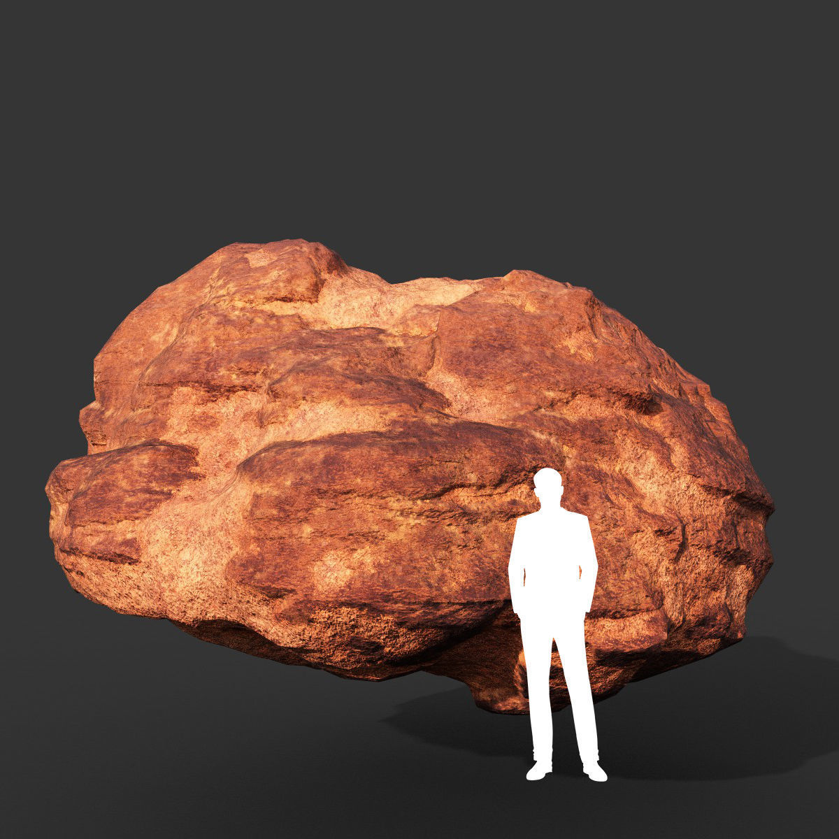 Low poly Sandstone Rock Modular 210131 Low-poly 3D model_21