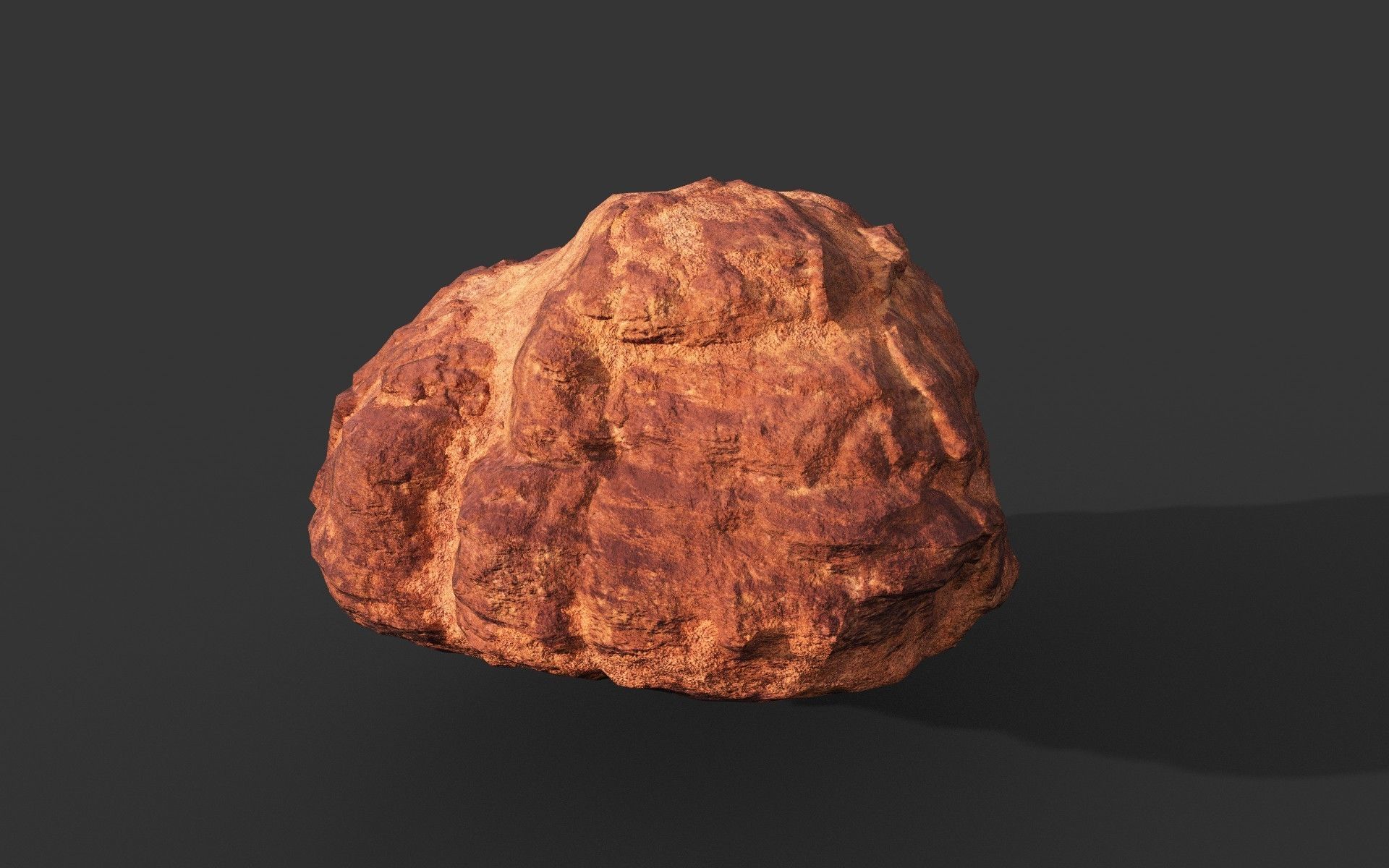 Low poly Sandstone Rock Modular 210131 Low-poly 3D model_24