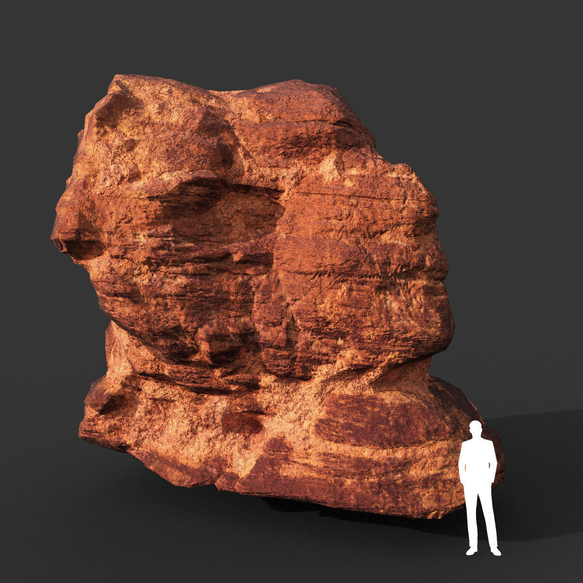 Low poly Sandstone Rock Modular 210131 Low-poly 3D model_41