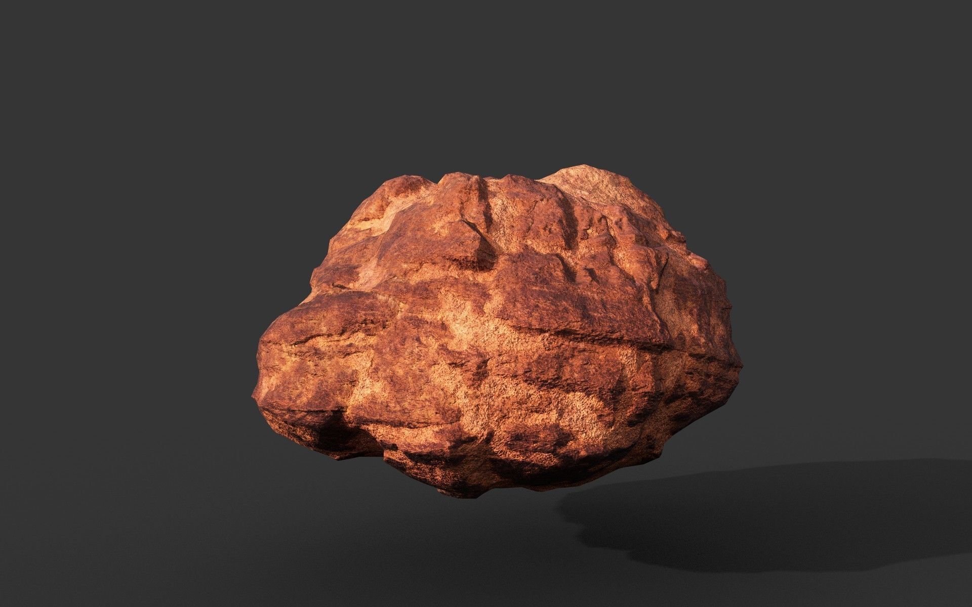 Low poly Sandstone Rock Modular 210131 Low-poly 3D model_22