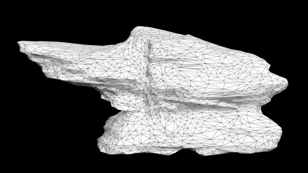 Low poly Sandstone Rock Modular 210131 Low-poly 3D model_15