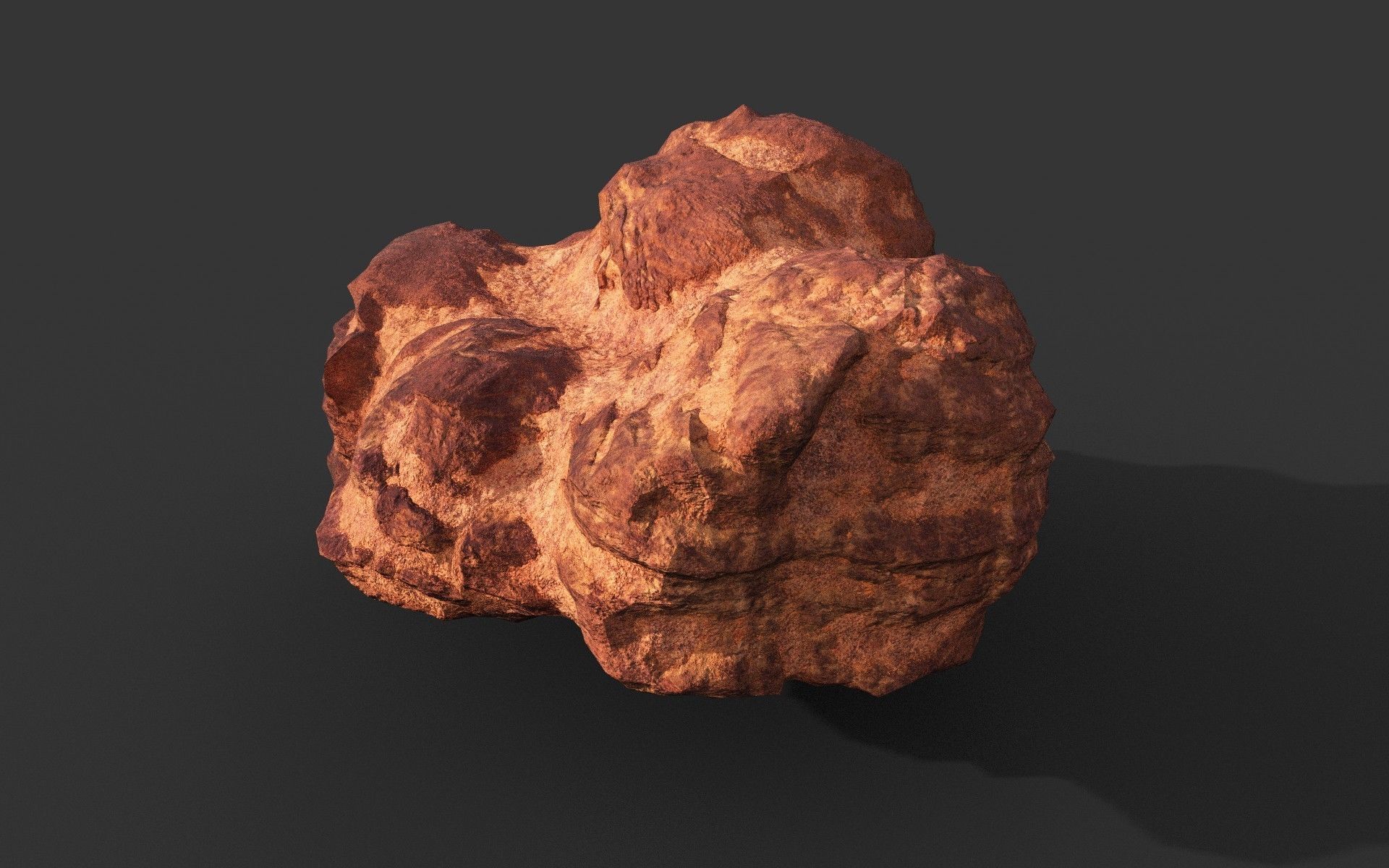 Low poly Sandstone Rock Modular 210131 Low-poly 3D model_27